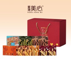 美心 全家福大礼包零食礼盒鸡蛋卷多口味曲奇饼干糕点零食礼盒装