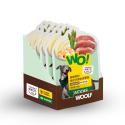 WOOLF 犬用主食餐包全价湿粮幼犬成犬大型犬狗粮拌饭补水营养餐包
