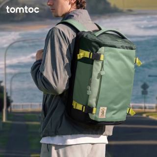 tomtoc T66 大容量轻便 野径绿40L 男士双肩包