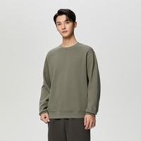 安踏 运动卫衣春秋圆领长袖简约纯色运动日常通勤百搭休闲打底上衣