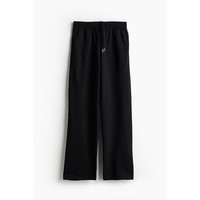 移动端：H&M 1222211 松紧腰直筒 女士休闲裤