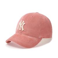 MLB 男女情侣百搭大logo时尚休闲灯芯绒棒球帽春夏CPWC1
