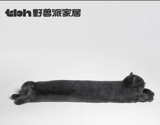野兽派家居 懒蓝猫长条抱枕靠垫卧室夹腿办公室抱枕沙发可爱腰枕车载抱枕