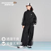 斯凯奇 2026秋季新款女童休闲时尚舒适户外运动儿童套装
