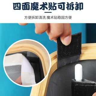 居家家 带轮可折叠带盖 脏衣篮
