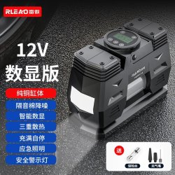 雷傲 车载充气泵双缸高压大功率汽车用家用两用220v轮胎小型打气筒加气