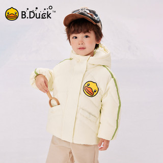 B.Duck小黄鸭 儿童羽绒服 米色 120cm