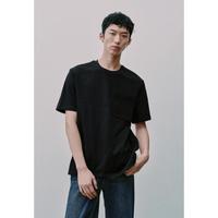 UR 26年夏简约贴袋圆领棉质T恤UMM460021