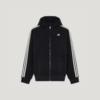 adidas 宽松日常百搭休闲抓绒连帽外套卫衣女装秋季adidas阿迪达斯轻运动