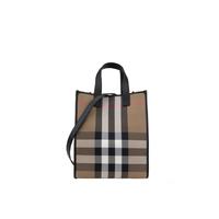 BURBERRY BOOK Tote 男款格纹复古时尚单肩包