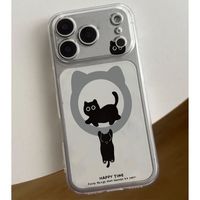 C 【裸机手感】跑步猫咪 iPhone6-17系列苹果手机壳