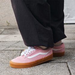 VANS 官方 Brooklyn LS樱花粉生胶底简约复古女鞋板鞋