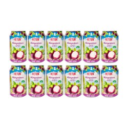 HETUN 山竹汁330ml*12罐整箱装添加NFC非浓缩还原果汁