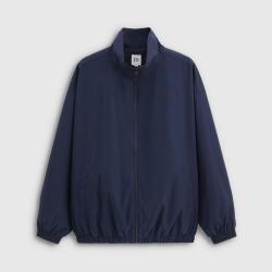 Gap 男装2026春季款logo印花经典立领宽松夹克外套上衣854130