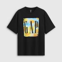 Gap 男女装2026春季款logo印花宽松短袖T恤854740