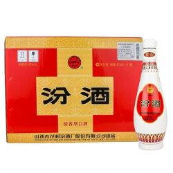 汾酒 山西汾酒48度乳玻汾酒乳白汾475ml*12瓶整箱粮食酒清香型白酒