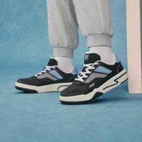 FILA 男中大童（33-42）经典板鞋男童低帮轻便休闲小白鞋