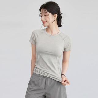 佑游 薄款瑜伽服短袖女透气跑步健身上衣普拉提训练运动T恤日常无缝T