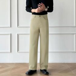 森马 男士休闲裤通勤舒服裤纯色高级感百搭弹力锥形小脚长裤