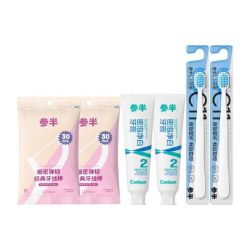 参半 60g牙膏*2+30支牙线*2+c11牙刷