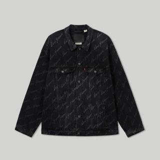 Levi's 李维斯春夏男士涂鸦满印牛仔外套