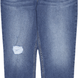 Levi's 女士蓝色休闲破洞牛仔裤