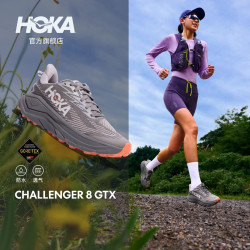 HOKA 女款夏全地形款挑战者 8防水登山鞋CHALLENGER 8 GTX 岩屑灰/砾石灰