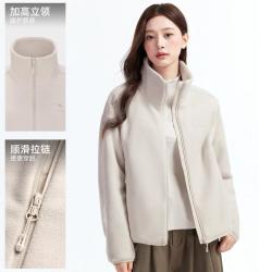 骆驼 户外开胸抓绒衣早秋抓绒内胆女外套保暖加绒打底衫女
