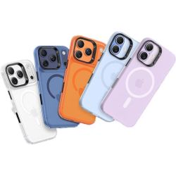 邦克仕 适用苹果13-17系列磨砂磁吸手机壳