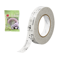 得力 熊猫美纹胶带15mm *20y*130μm 美术美工分色 装修遮蔽美缝贴膜刷漆保护无痕 学习用品XM567