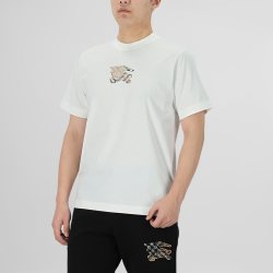 BURBERRY 男士刺绣贴饰圆领短袖T恤男装 8116170