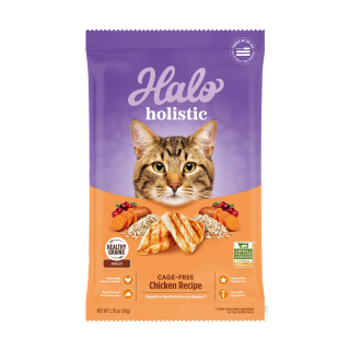 HALO 美国进口halo自然光环holistic纯鲜肉全能猫粮试吃装