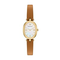 EMPORIO ARMANI Armani阿玛尼手表女白月光复古百搭欧美时尚腕表AR11780