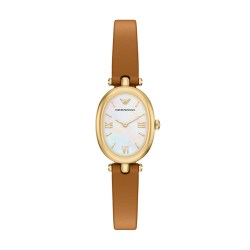 EMPORIO ARMANI Armani阿玛尼手表女白月光复古百搭欧美时尚腕表AR11780