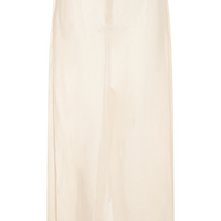 ZARA 纯色透视轻薄中长款半身裙