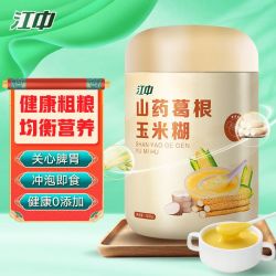 江中 山药葛根玉米糊500g/罐即食营养早餐猴头菇代餐粉无蔗糖低脂粗粮