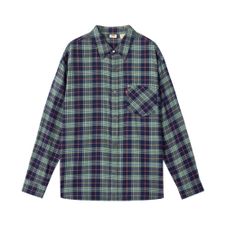 Levi's 美式复古工装风长袖衬衫 绿色 L