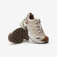 Bata 休闲运动鞋男2026春秋商场新款日常百搭厚底时尚单鞋6019 杏色