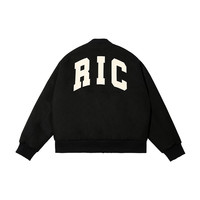 RickyisClown RiC小丑撕裂笑脸 美式棒球服男冬季加厚加棉外套夹克