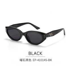 目戲 目戏新款太阳镜猫眼窄框墨镜女款新款高级感晒可选偏光眼镜41014