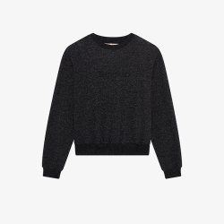Repetto 丽派朵 女士LOGO字母套头卫衣亮黑色2026秋冬新品