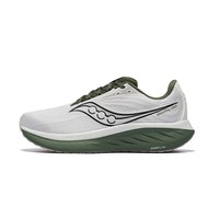 saucony RIDE 18丨2025年驭途18缓震慢跑耐磨训练跑步鞋 白绿 40