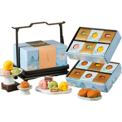 金炉子 元素温度 低糖广式月饼礼盒 670g