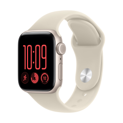 Apple Watch SE 3 蜂窝版 40mm 星光色铝金属 S/M 智能手表