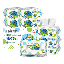 心相印 纯水湿巾80抽6包湿纸巾大包 玩具总动员 京东定制湿巾