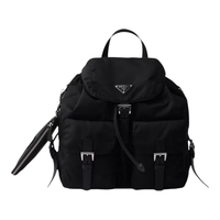 PRADA Re-Nylon中号双肩包 黑色