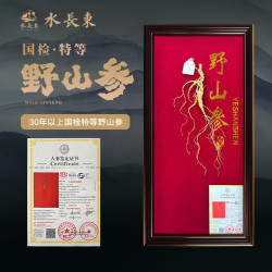 水长东 30年以上国检特等野山参5.5g中秋节高端礼长白山人参源头直发包邮