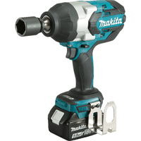 日本进口牧田/Makita/18V充电式冲击扳手无刷电机强大扭矩充电扳手工具DTW1002电动工具 DTW1002RTJ两电一充5.0ah