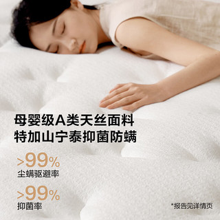 全友 白鲸Kids轻音款 独袋弹簧 1.5米x2米 乳胶床垫