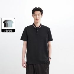 太平鸟 男装 夏款短袖休闲修身男式Polo衫
